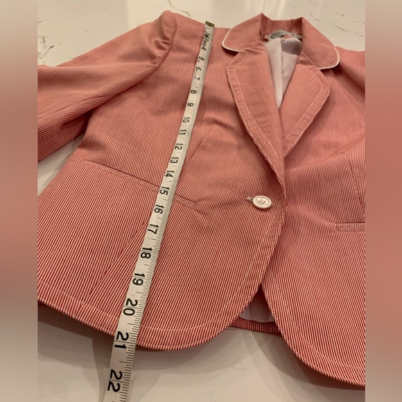 Vintage 1970’s Striped Belted Skirt w/ Matching Jacket Size 12P NEW Union Made - Picture 3 of 16